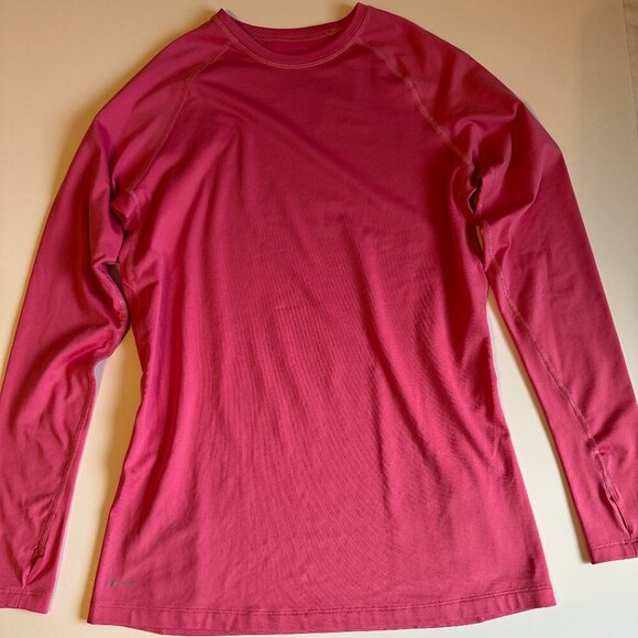 Pink Women's Nike Pro Combat Compression Shirt in XL - Picture 1 of 8